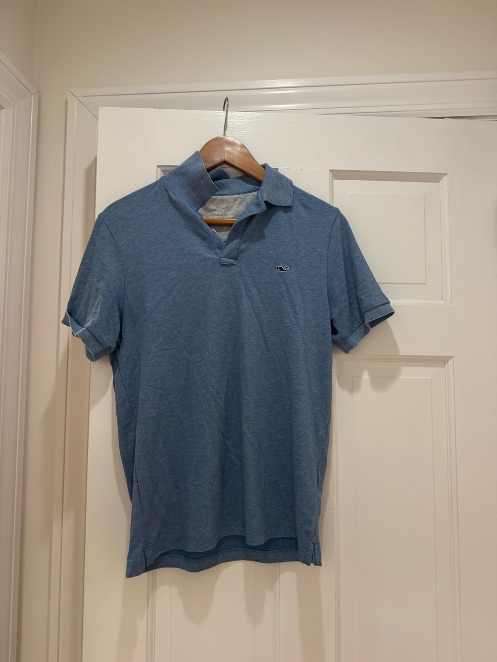 Men’s XS Vineyard Vines Heathered Blue Polo Shirt